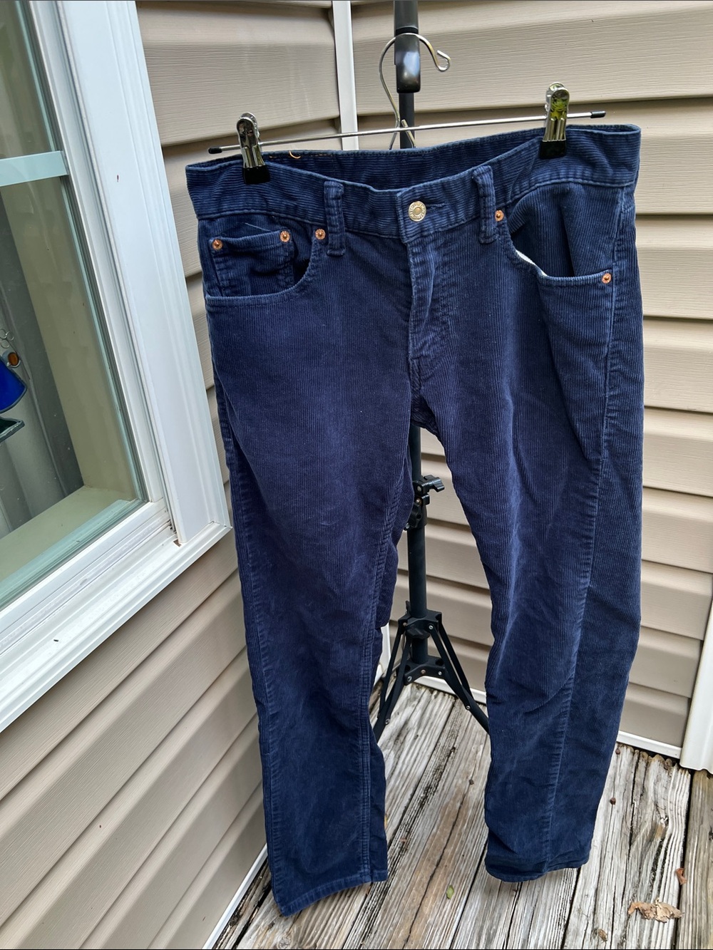 Levi's Dark Navy Levi’s Corduroy Straight Jeans